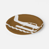 水上飛行機サイン ペーパープレート (アングル)