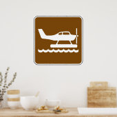 水上飛行機サイン ポスター (キッチン)