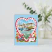 水上飛行機バレンタイン シーズンポストカード (スタンド正面)