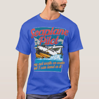 水上飛行機パイロット愛飛んでいるパイロットライセンスギフト Tシャツ