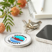 水上飛行機ボートレーシングスピードボートパワーボート キーホルダー (側面)