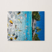 水下および水上の熱帯島 ジグソーパズル (横)