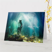 水下 – グリーティングカード (黄色い花)