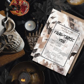 水不気味色こうもりハローウィンパーティ 招待状