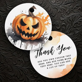 水不気味色ジャック・オ・ランタン・ハロウィーン フェイバータグ