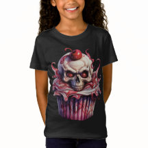 水不気味色ハロウィーンカップケーキ