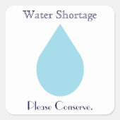 水不足 スクエアシール (正面)