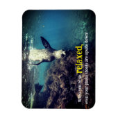 水中おもしろいライオン マグネット (縦)