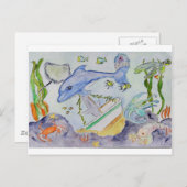 水中おもしろい ポストカード (正面/裏面)