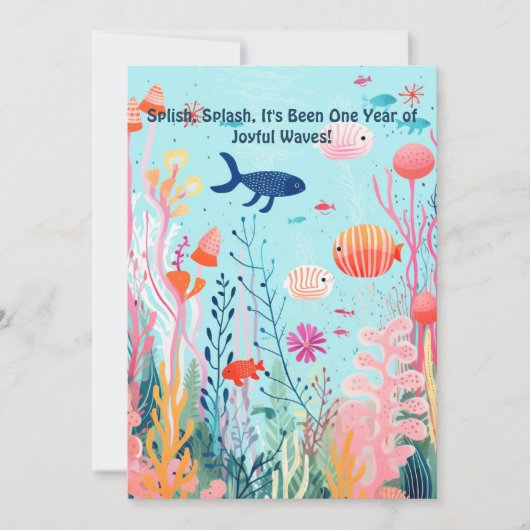 水中お祝い1周年記念 シーズンカード (正面)
