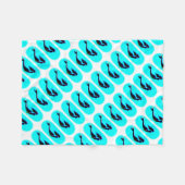 水中から上がる人魚 フリースブランケット (正面(横))