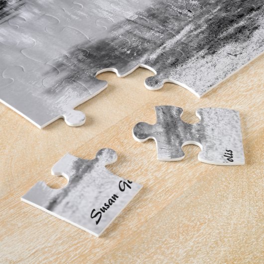 水中での反射ファインアートパズル ジグソーパズル (側面)