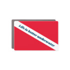 水中での生活はより良いスキューバ・ダイバー・ダウン・フラグ