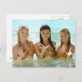 水中でポーズをグループ化 ポストカード (正面/裏面)