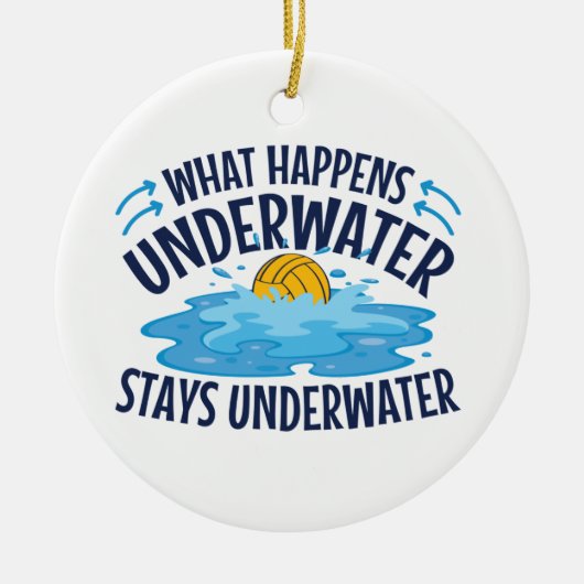 水中で何が起こるか セラミックオーナメント (正面)