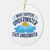 水中で何が起こるか セラミックオーナメント (左)