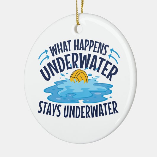 水中で何が起こるか セラミックオーナメント (左)