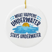 水中で何が起こるか セラミックオーナメント (裏面)