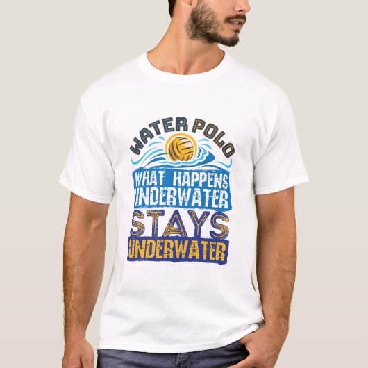 水中で何が起こるか Tシャツ (正面)