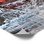 水中で戦う戦士 ポスター (角)