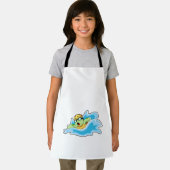 水中で泳ぐ亀 エプロン (インサイチュ)