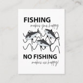 水中で泳ぐ魚の魚釣り 名刺 (正面)