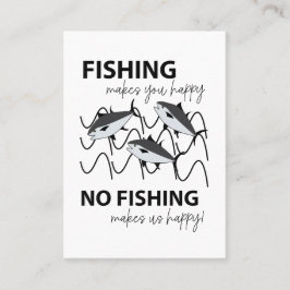 水中で泳ぐ魚の魚釣り 名刺