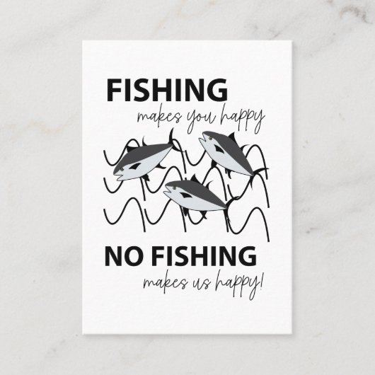 水中で泳ぐ魚の魚釣り 名刺 (正面)