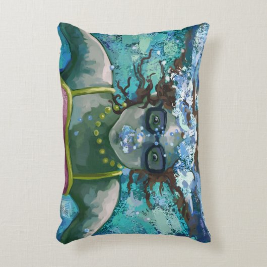 水中で泳ぐ アクセントクッション (正面(垂直))