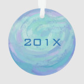 水中で泳ぐ オーナメント (裏面)