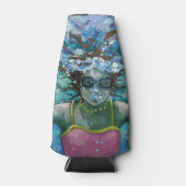 水中で泳ぐ ボトルクーラー (正面)