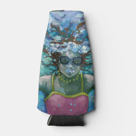 水中で泳ぐ ボトルクーラー