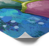 水中で泳ぐ ポスター (角)