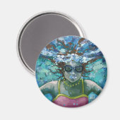 水中で泳ぐ マグネット (正面/裏面)