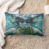 水中で泳ぐ ランバークッション (ブランケット)