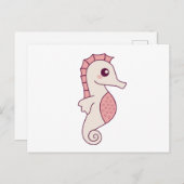 水中で海馬Ros水中の馬の動物 ポストカード (正面/裏面)
