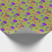 水中で踊る虹色の藻類 ラッピングペーパー (角)