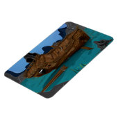 水中で難破する マグネット (左側)