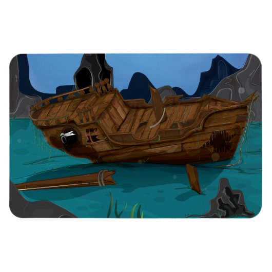 水中で難破する マグネット (横)