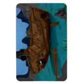 水中で難破する マグネット (縦)