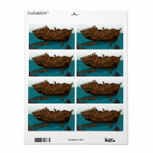 水中で難破する ラベル (フルシート)