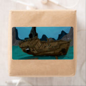 水中で難破する ラベル (インサイチュ)