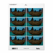 水中で難破する ラベル (フルシート)