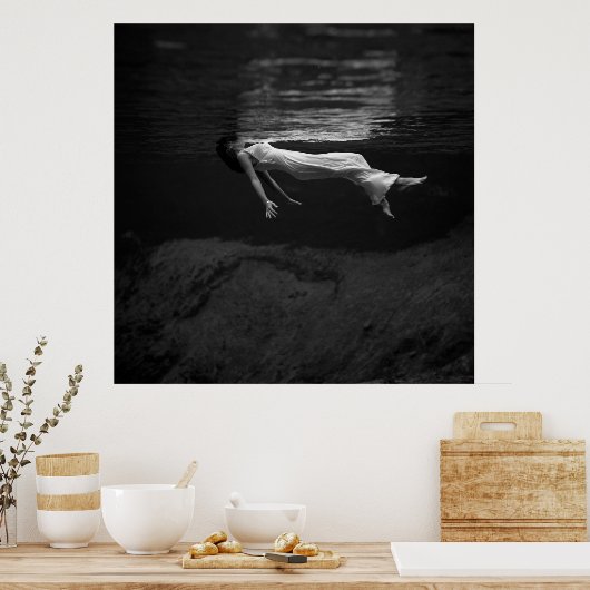 水中にいる人 ポスター (キッチン)