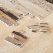 水中にベビーする象の群れ ジグソーパズル (側面)