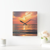 水中に沈む スクエア壁時計 (ホーム)