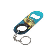 水中に泳いでいるウミガメ キーホルダー栓抜き (裏面アングル)