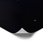 水中に潜む白黒サメ ポスター (角)