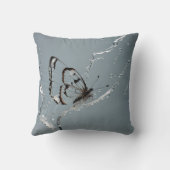 水中に蝶を取り除く クッション (裏面)