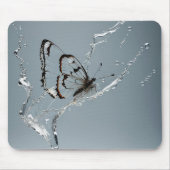 水中に蝶を取り除く マウスパッド (正面)